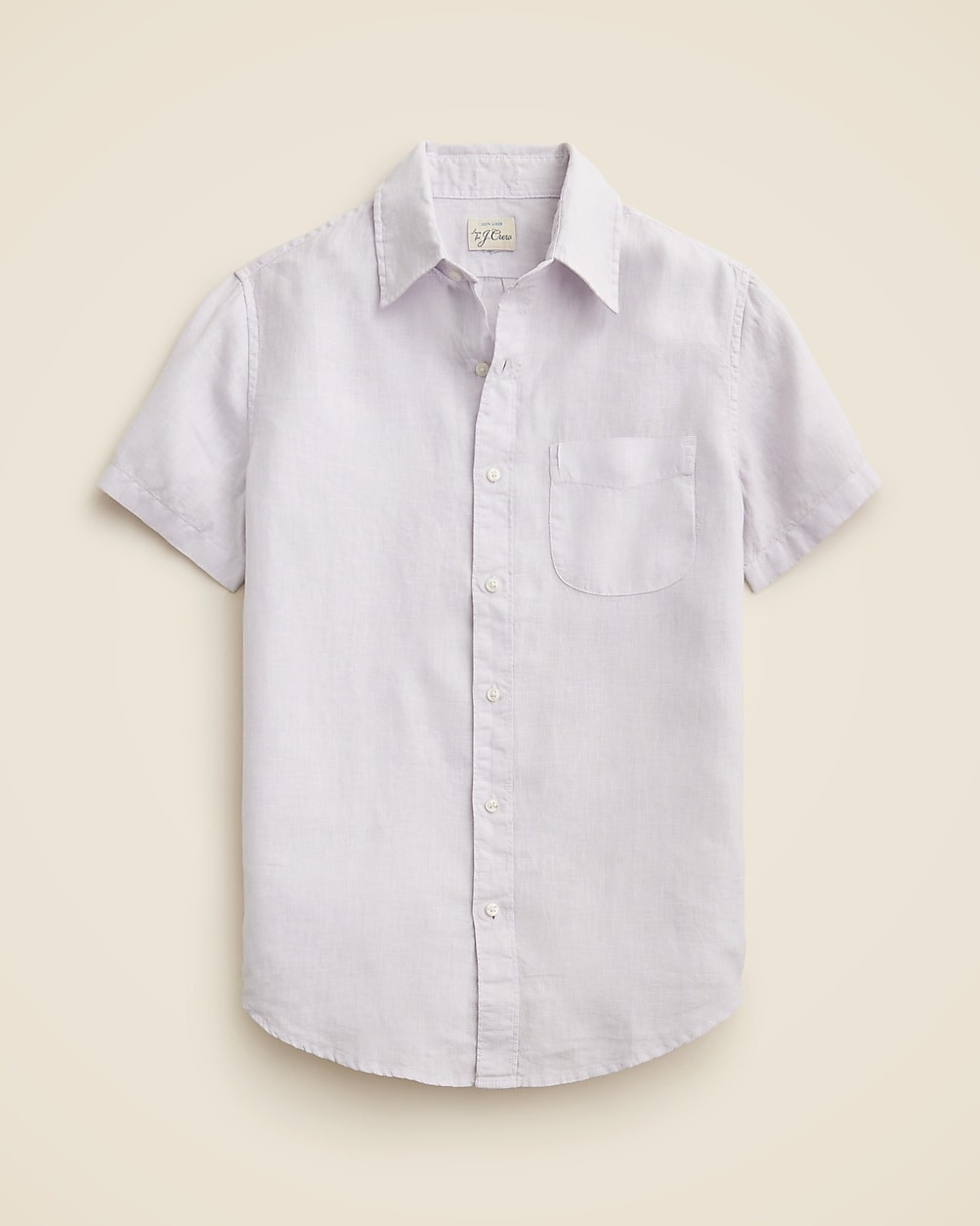 Slim short-sleeve washed linen shirt | J. Crew US