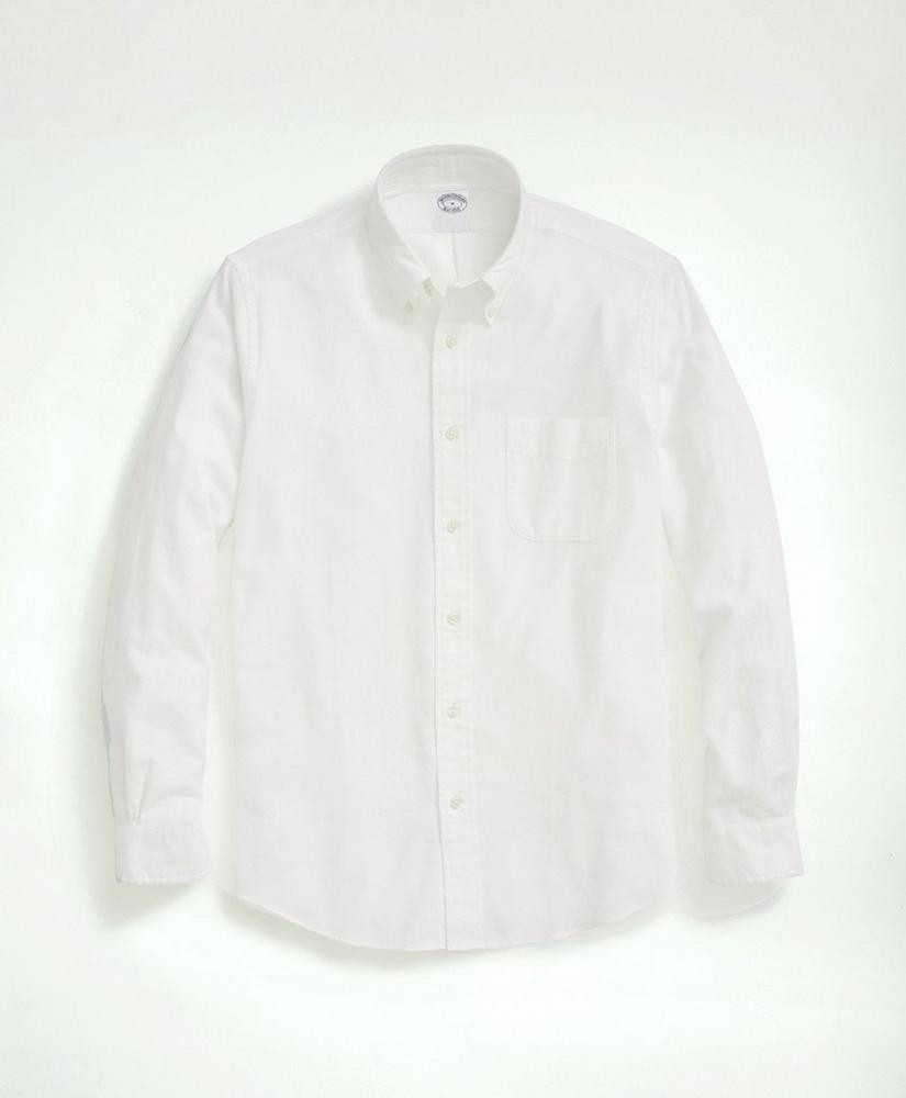 Portuguese Flannel Polo Button Down Collar Shirt | Brooks Brothers