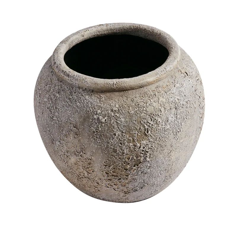 Kaci Gray 9.85" Indoor / Outdoor Terracotta Table Vase | Wayfair North America