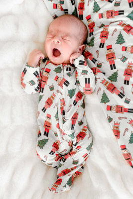 Zipper Footie | Toy Soldier Green | Caden Lane
