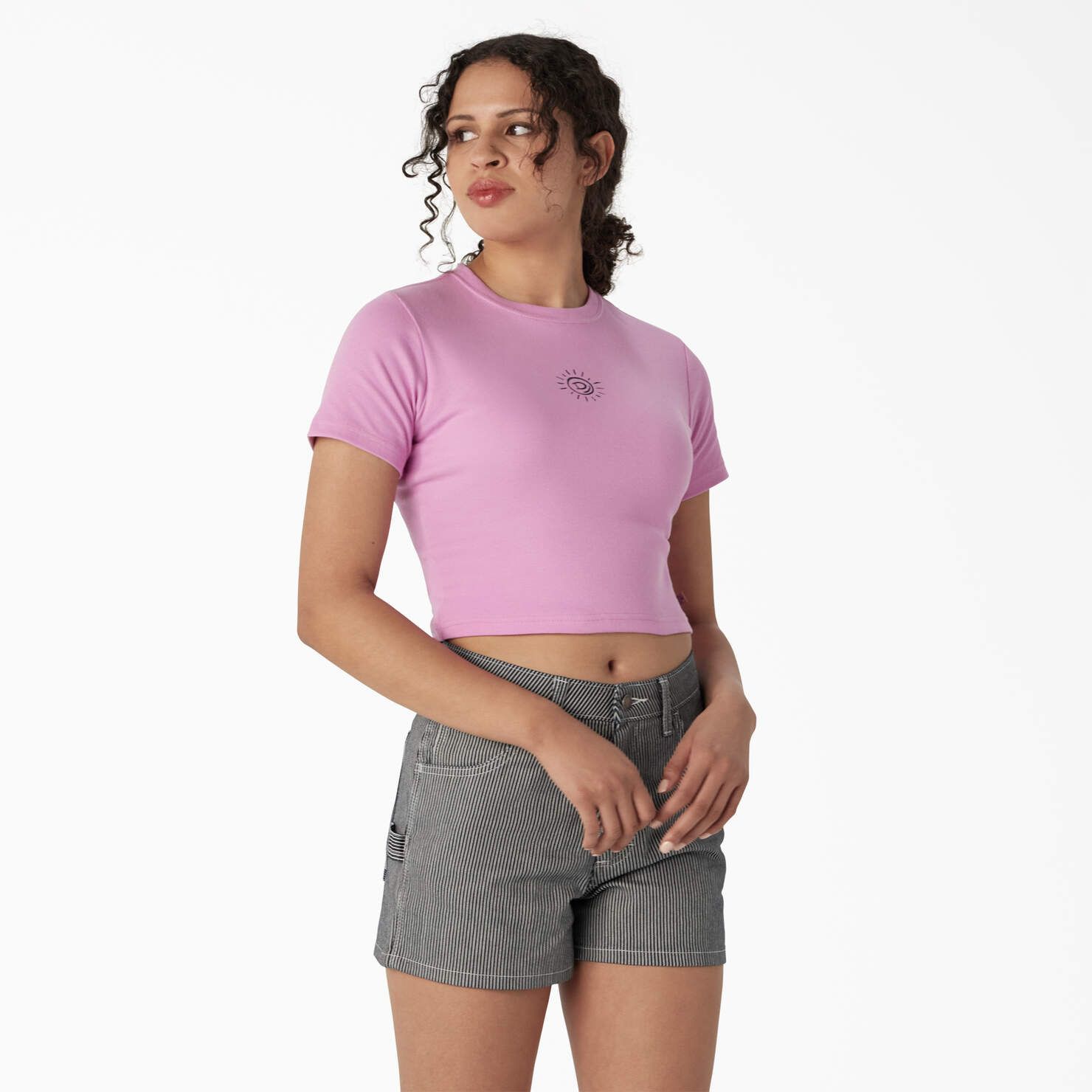 Women's Embroidered Cropped Baby T-Shirt - Dickies US | Dickies