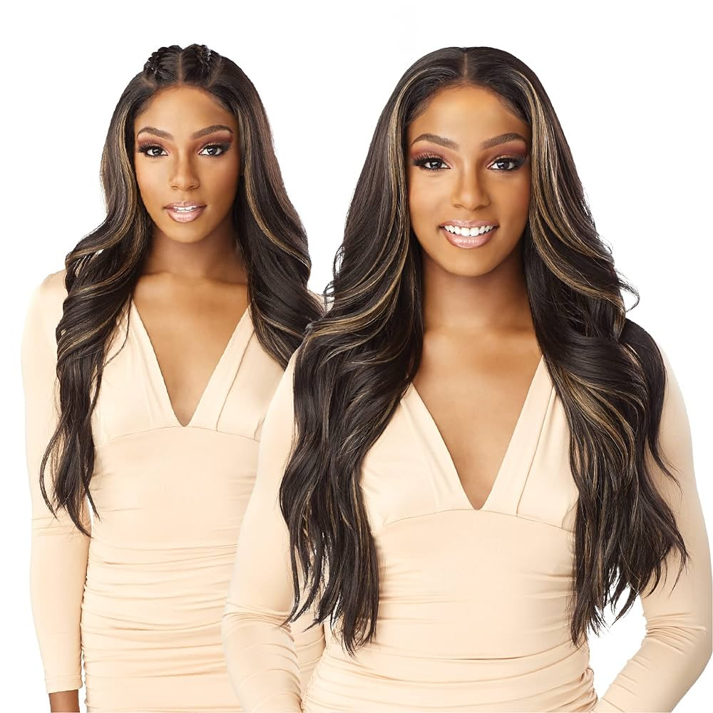 Sensationnel What Lace 13X6 Wigs - Braelyn Lacefrontal Hand Tied Glueless Synthetic With Natural ... | Amazon (US)
