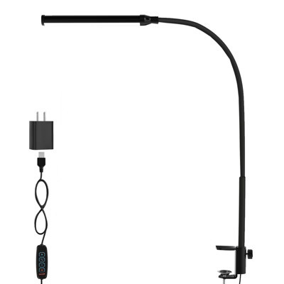 Itopfox LED Desk Lamp with Clamp, Eye-Caring Clip Light for Home Office, 3 Colors Full Brightness, Flexible Gooseneck USB Table Lamp | Target