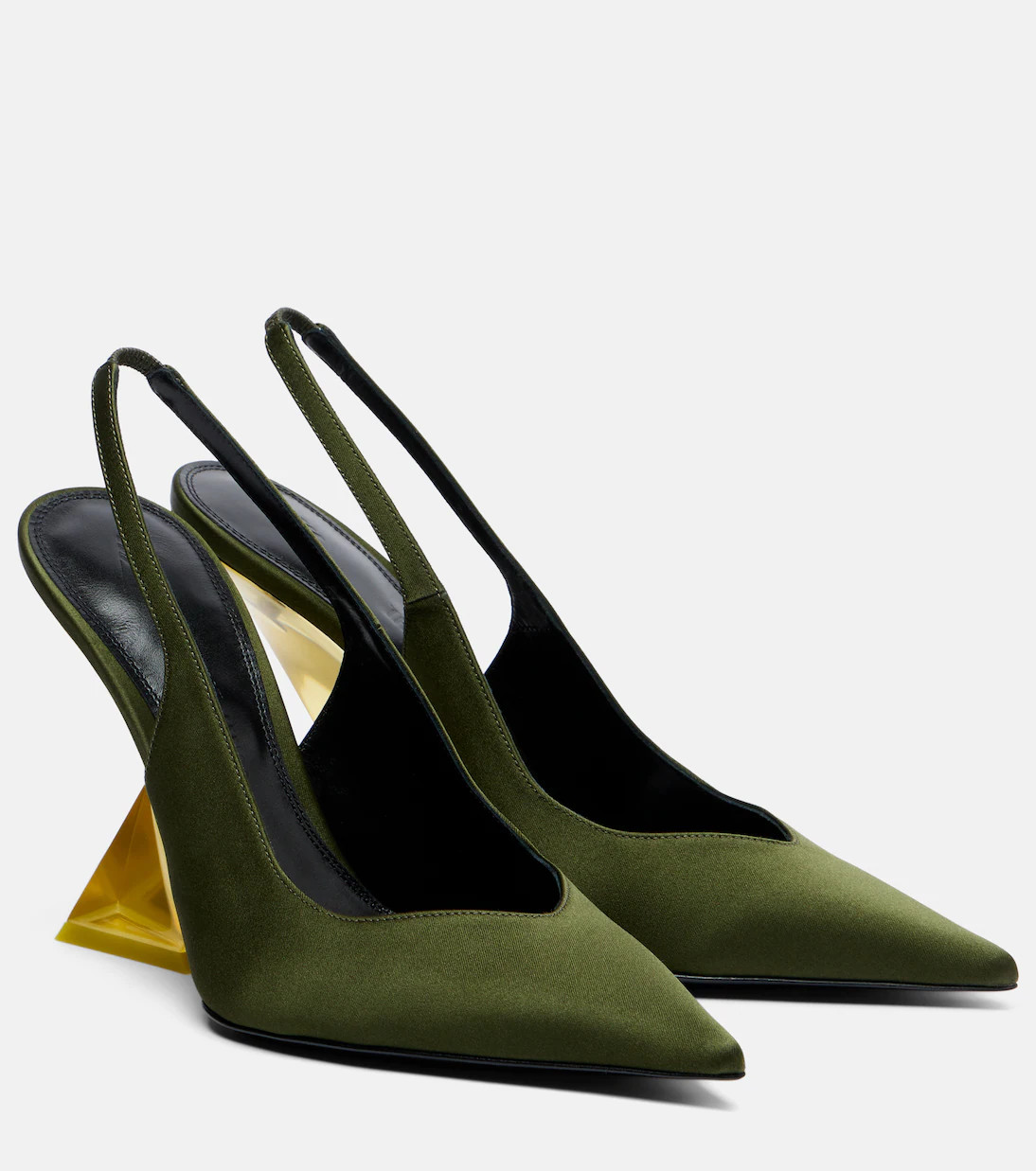 Cheope satin slingback wedges | Mytheresa (UK)