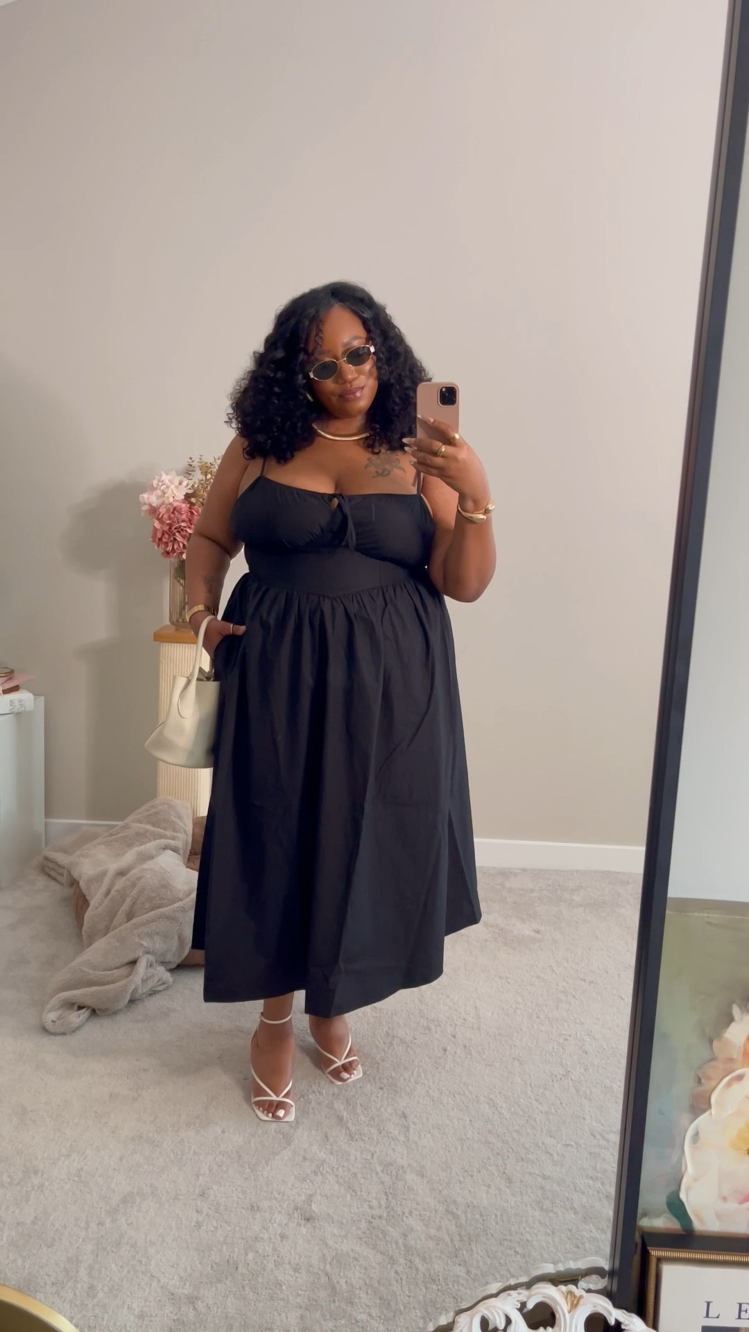 Plus size milkmaid dress from @walmart! Wearing XXXL 🖤

#LTKPlusSize #LTKStyleTip #LTKMidsize