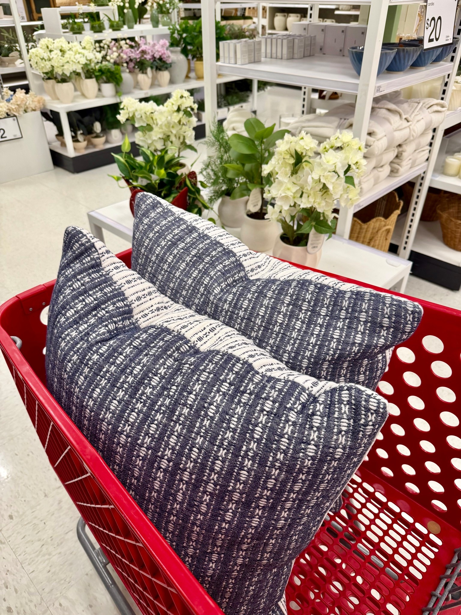 New throw pillows! Also got the smaller blue one linked to go with them!

#LTKHome