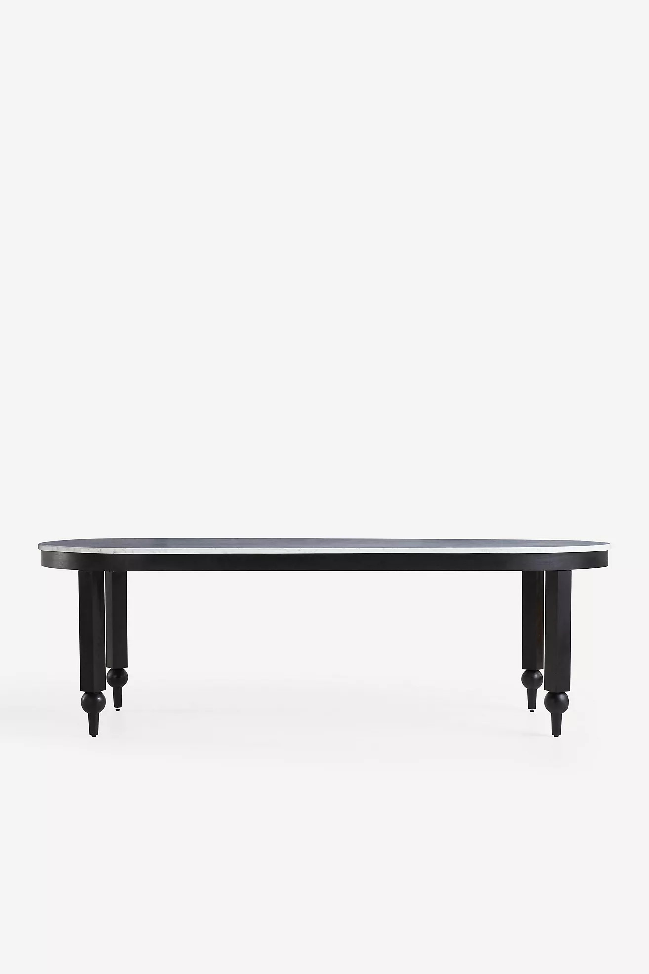 Fern Oval 96" Marble Dining Table | Anthropologie (US)