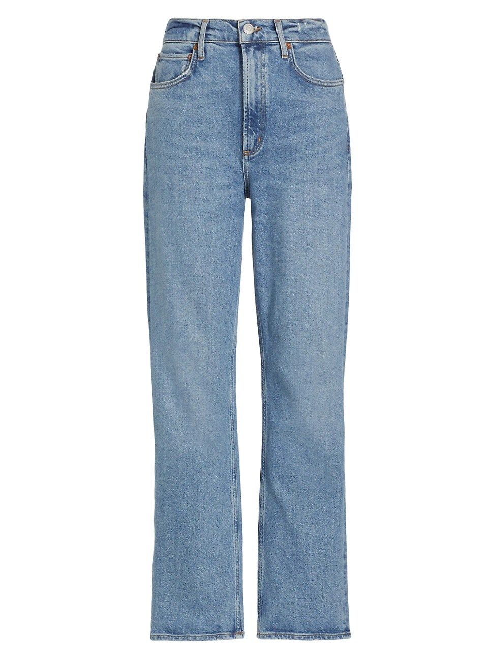'90s Distressed Ankle-Crop Jeans | Saks Fifth Avenue