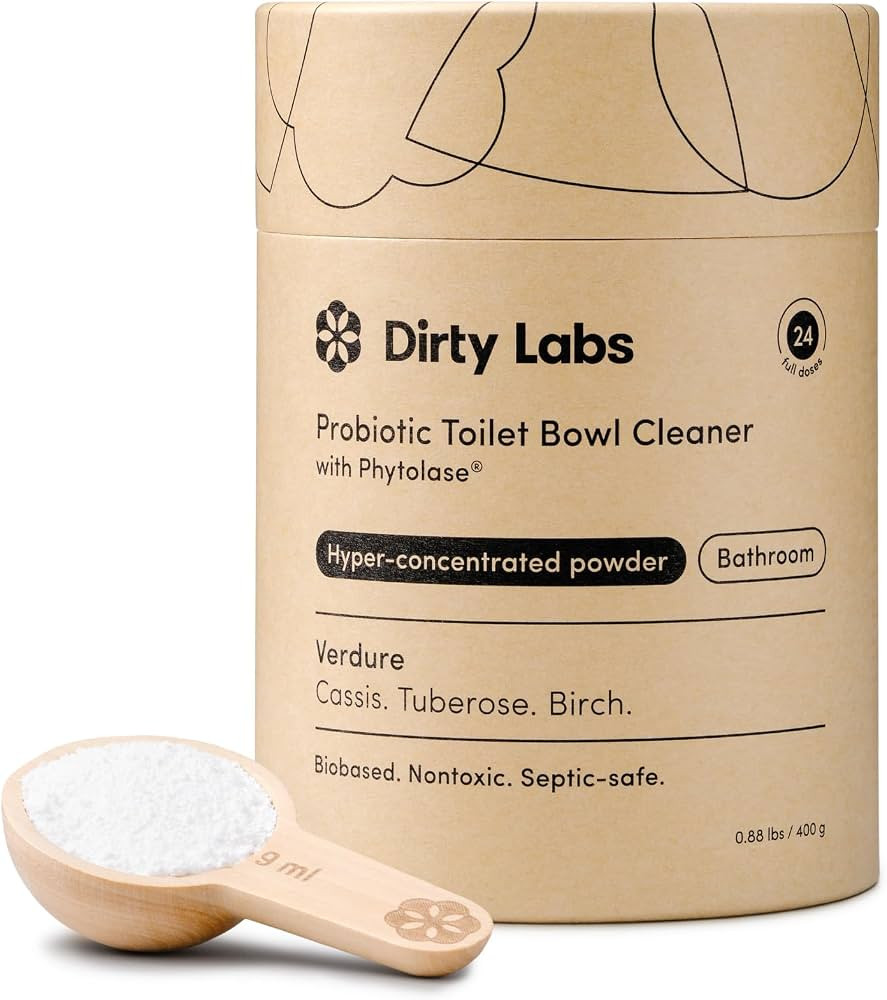 Dirty Labs | Probiotic Toilet Bowl Cleaner Powder | with Phytolase Bio Enzymes | 24 Doses | Septi... | Amazon (US)