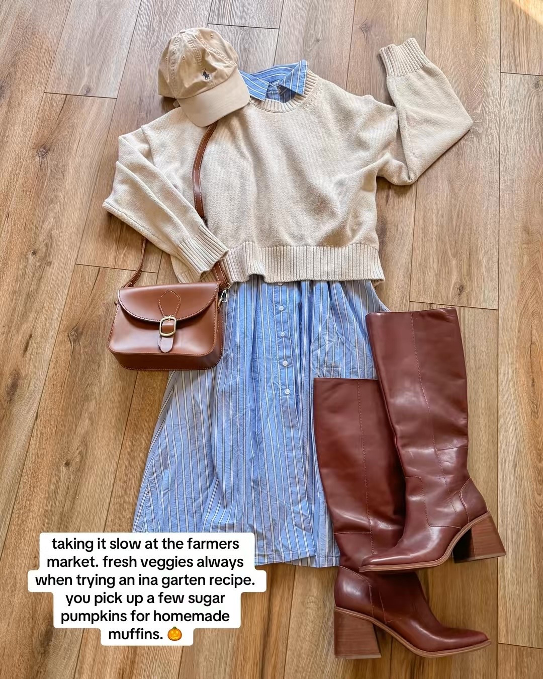 fall outfit inspo. sweater over poplin dress. burgundy boots

#LTKSeasonal #LTKSaleAlert #LTKootd