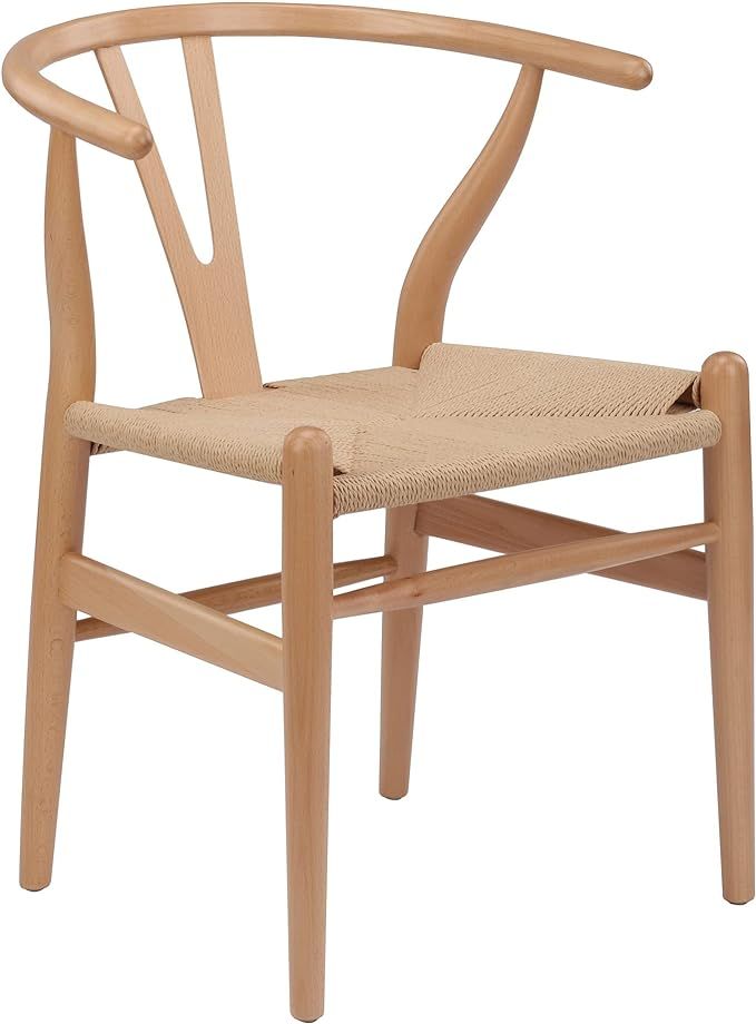 Replica Hans Wegner Wishbone Dining Chair Natural, Set of 1 | Amazon (CA)