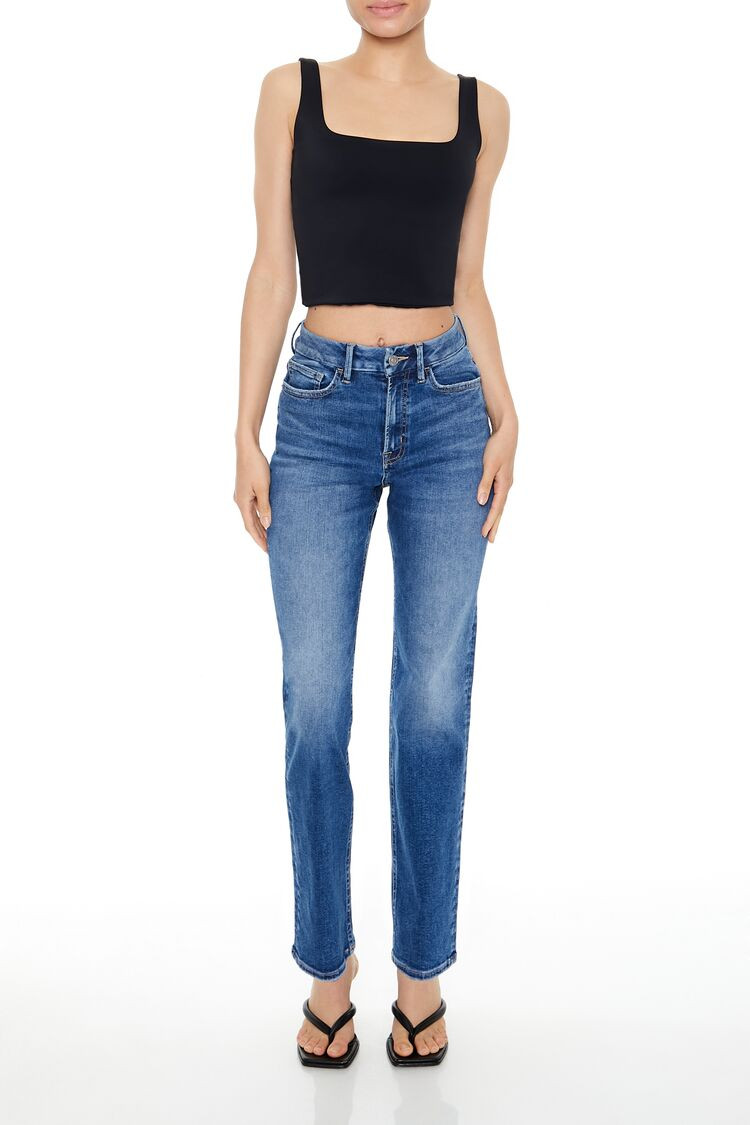 Curvy High-Rise Straight Jeans | Forever 21
