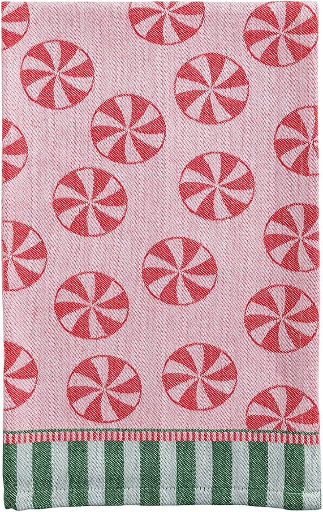 Mud Pie Christmas Peppermint Jacquard Towel | Amazon (US)