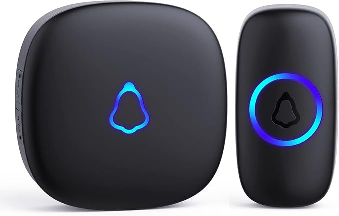 SECRUI Wireless Doorbell, Easy Installation, Waterproof, Adjustable Volume, 58 Chimes, Colorful L... | Amazon (US)