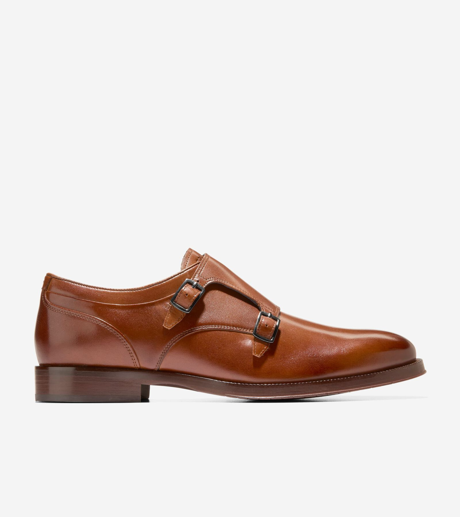 Cole Haan Men's Carnegie Monk Strap Shoes - Brown Size 11.5 | Cole Haan (US)