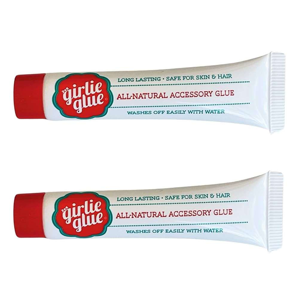 Girlie Glue, Gentle Hair, Skin Adhesive for Babies & Pets, Non-Toxic, Long Lasting, Dries Clear, ... | Amazon (US)