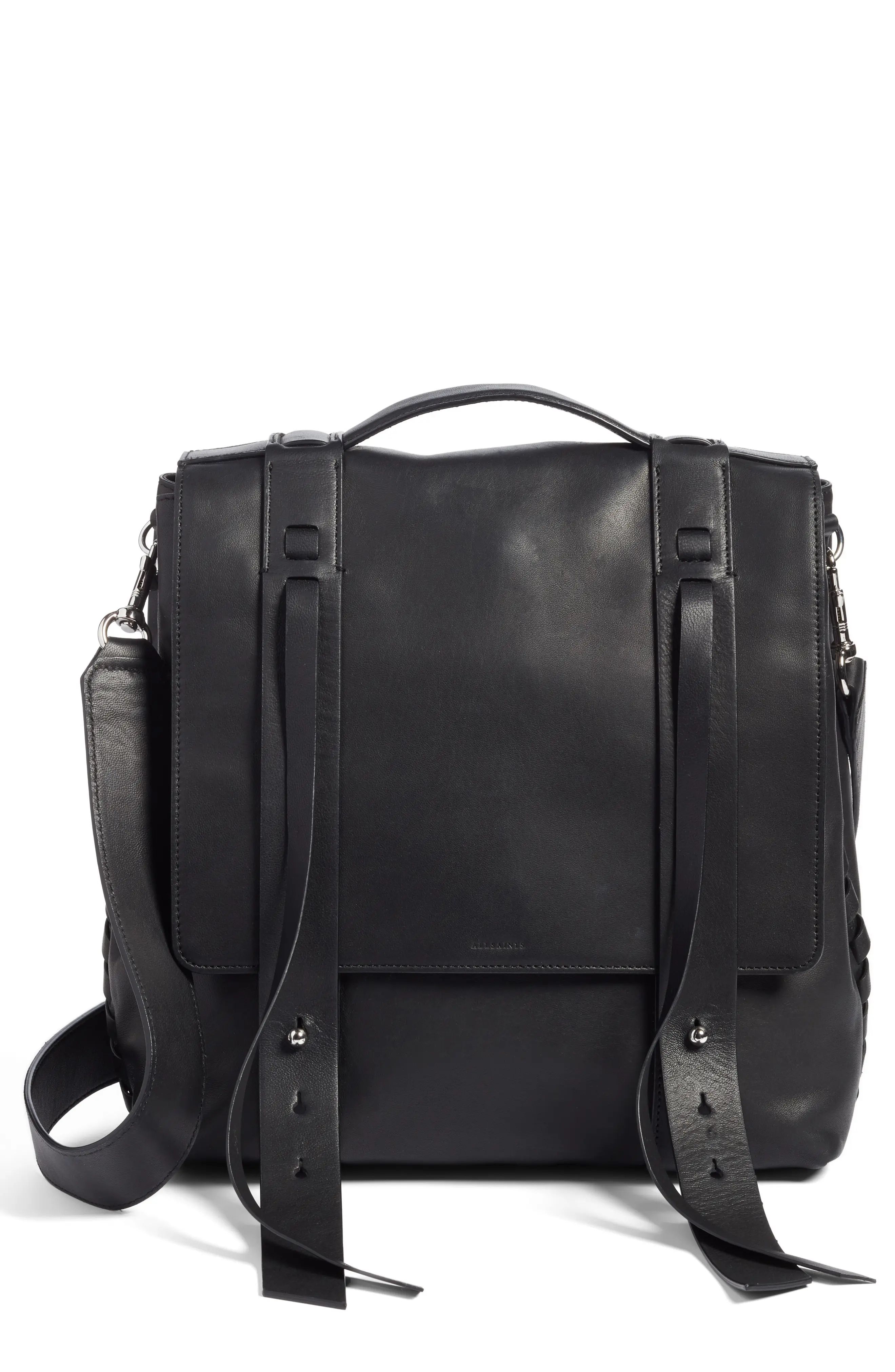 Allsaints Fin Leather Backpack - | Nordstrom