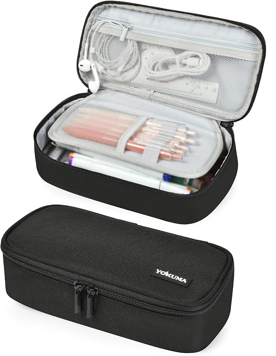 YOKUMA Pencil Case Big Capacity Pencil Pouch Bag Box for Girls Boys Gift | Durable Zipper With Ha... | Amazon (US)