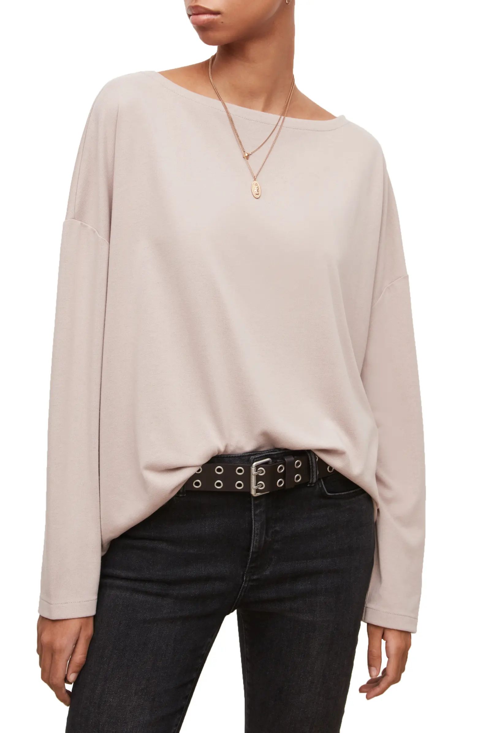 Rita Boat Neck Knit TopALLSAINTS | Nordstrom