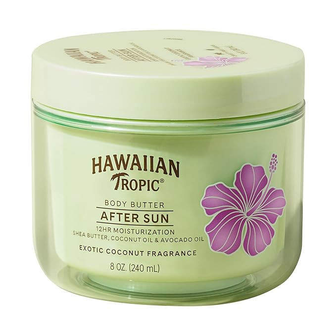 Hawaiian Tropic After Sun Body Butter with Coconut Oil, 8oz | Hawaiian Tropic After Sun Lotion, B... | Amazon (US)