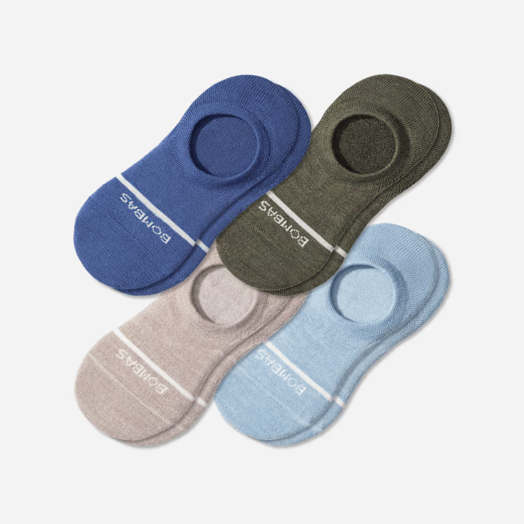Women's Lightweight Merino Wool Blend No Show Sock 4-Pack | Bombas