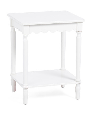 18x15 Scalloped End Table | TJ Maxx
