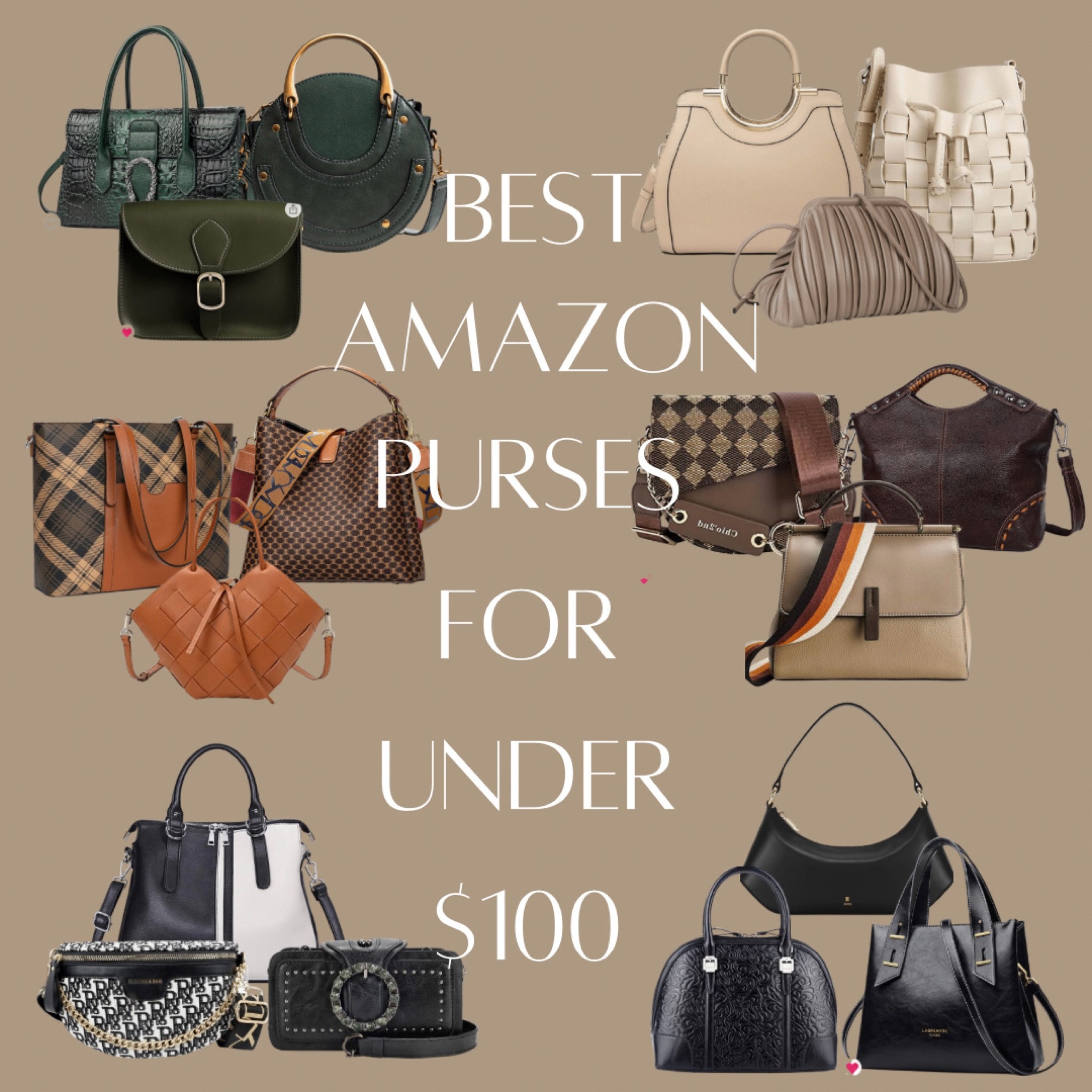 These purses are my absolute favorites on Amazon. Best of all they are all under $100. They make a perfect gift for the upcoming holiday season! 