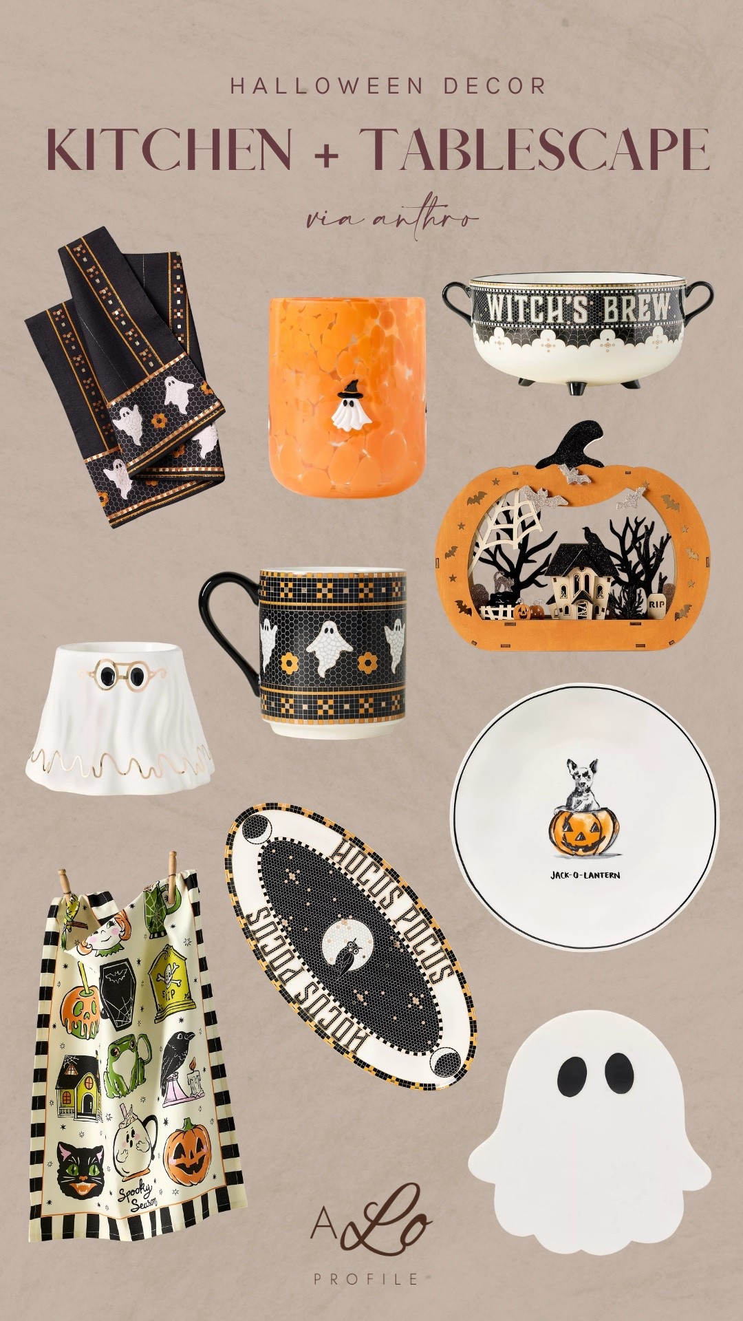 Halloween Decor: Kitchen + Tablescape // Anthro, Anthropologie decor, home decor, Halloween, Halloween decor, fall decor, fall home decor, fall decorations, Halloween decorations
