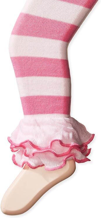Jefferies Socks Big Girls' Dot and Stripe Multi Ruffle Footless Tight | Amazon (US)