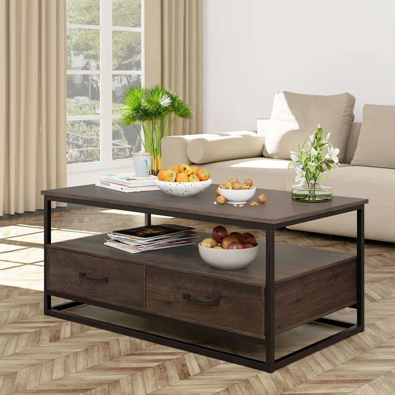 Southside Frame Coffee Table with Storage | Wayfair North America