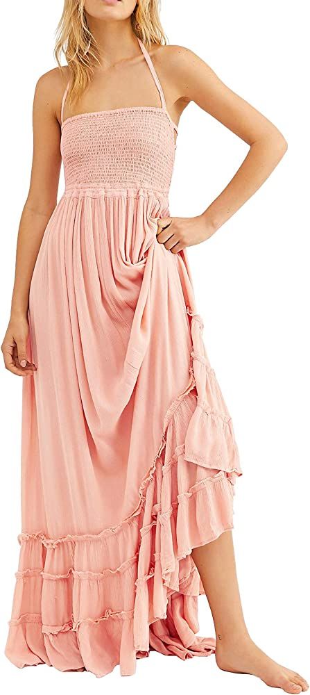 R.Vivimos Womens Summer Cotton Sexy Backless Long Dresses | Amazon (US)