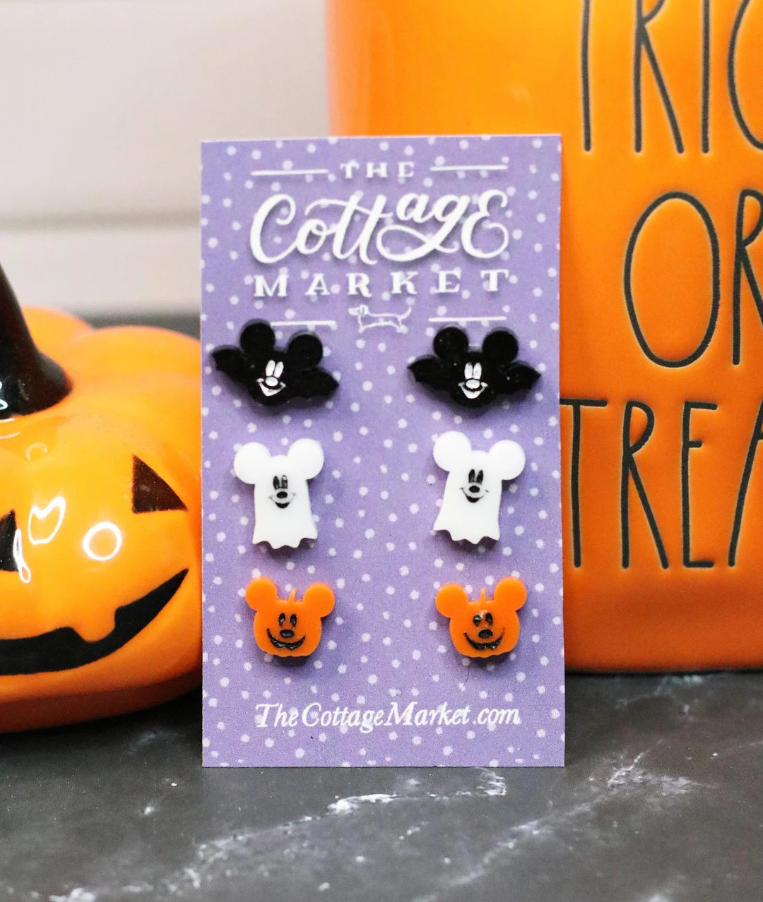 Mickey Halloween Earing Set, Set of Mickey Halloween Earrings, Halloween Earrings, Post Earrings,... | Etsy (US)