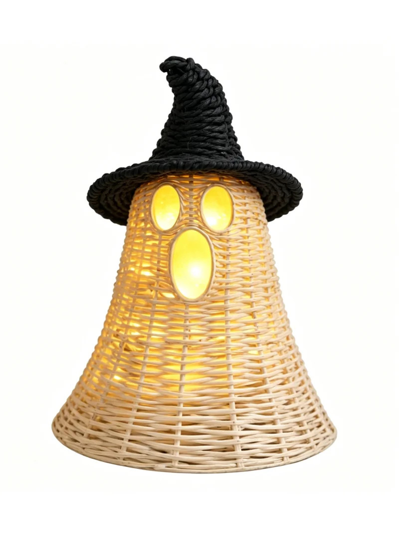 THOPBPRK 11.8 Inch White Ghost with Witch Hat, Ghost Ornaments Holiday Home Decor Halloween Table... | Walmart (US)