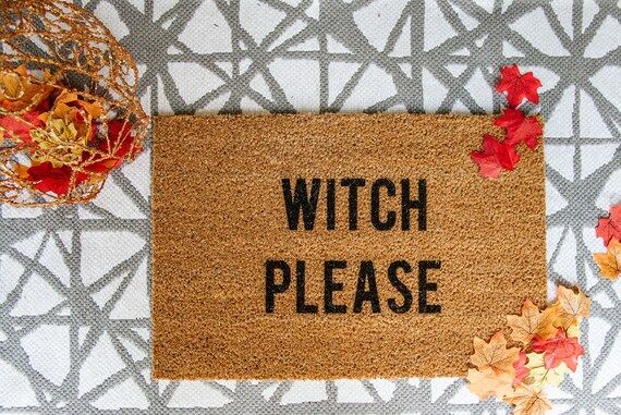 Witch Please Welcome Door Mat | Etsy | Etsy (US)