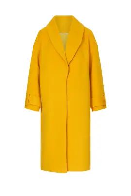 Yellow Cocoon Coat | Rent the Runway