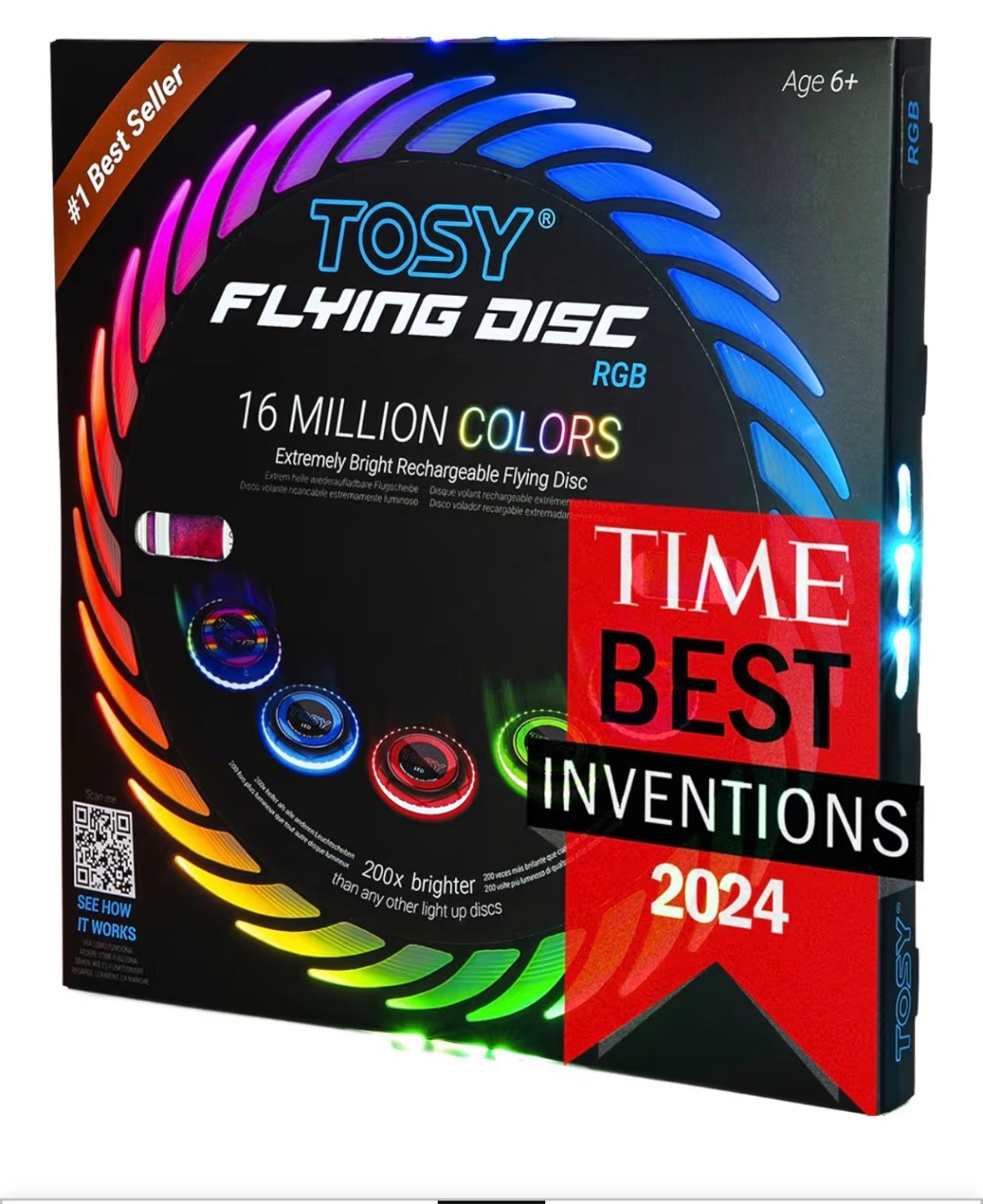 Tosy flying disc, rechargeable and super bright- great for all ages! Time best invention 2024. 

#giftguide #giftsforboys #giftsforteens #activeplay #getoutside #adhd #autism 

#LTKKids #LTKCyberWeek #LTKGiftGuide