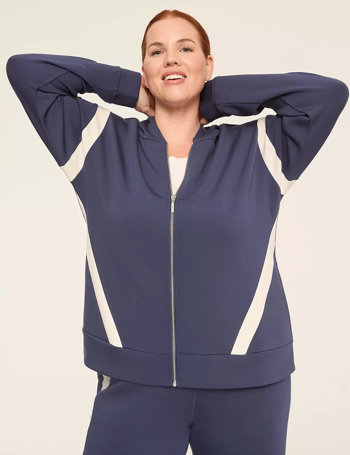 LIVI Journey Colorblock Long-Sleeve Sweatshirt | Lane Bryant (US)