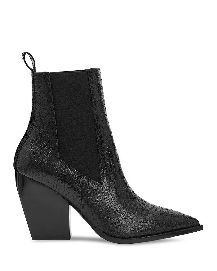 Women's Ria Croc Embossed High Heel Booties | Bloomingdale's (US)