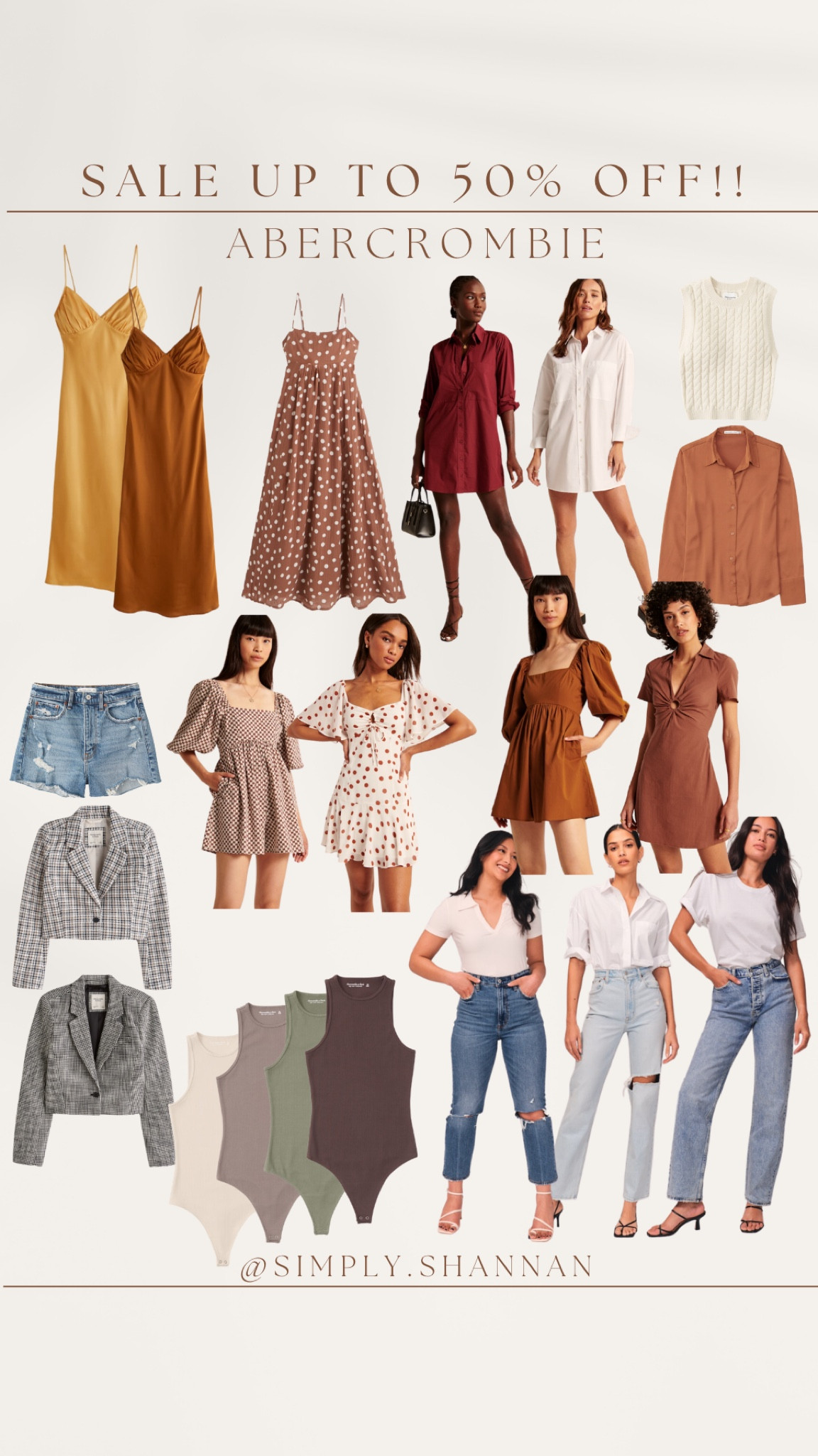 Abercrombie 50% sale 


#LTKSeasonal #LTKstyletip #LTKsalealert