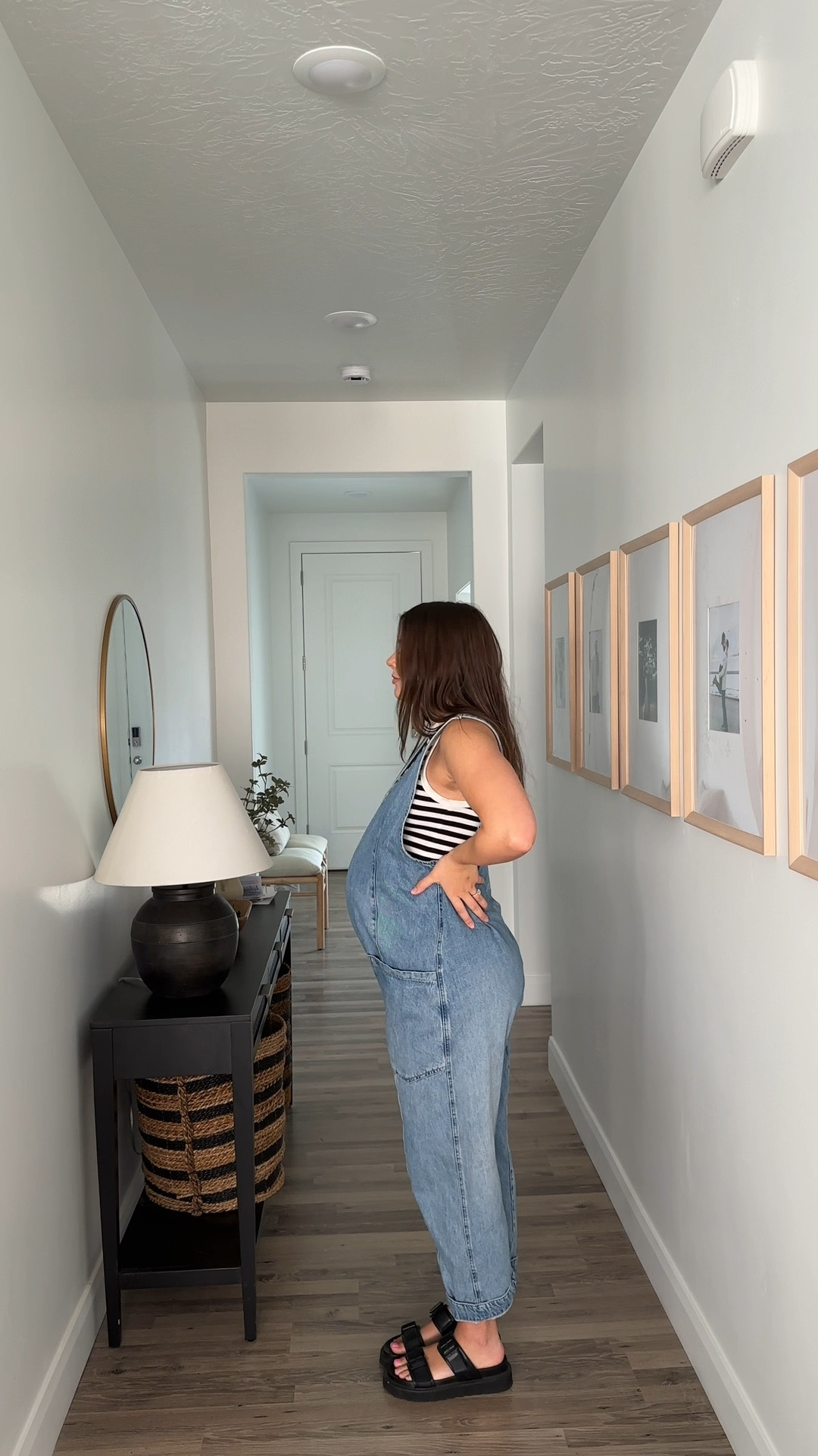 BUMP OOTD 💗💗💗
 I sized up in the jumpsuit for the bump!! 

#LTKBump #LTKBaby