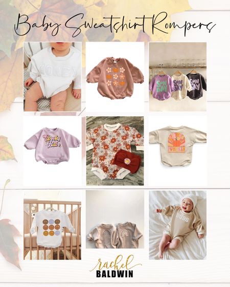 Keeping baby cozy as the seasons change doesn’t mean you need to sacrifice cuteness 🍂🥰. Here’s a roundup of the sweetest baby sweatshirt rompers on Etsy - just in time for fall! 🍁

#LTKbaby #LTKSeasonal #LTKunder50