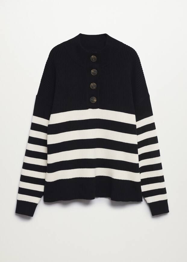 Striped knit sweater | MANGO (UK)