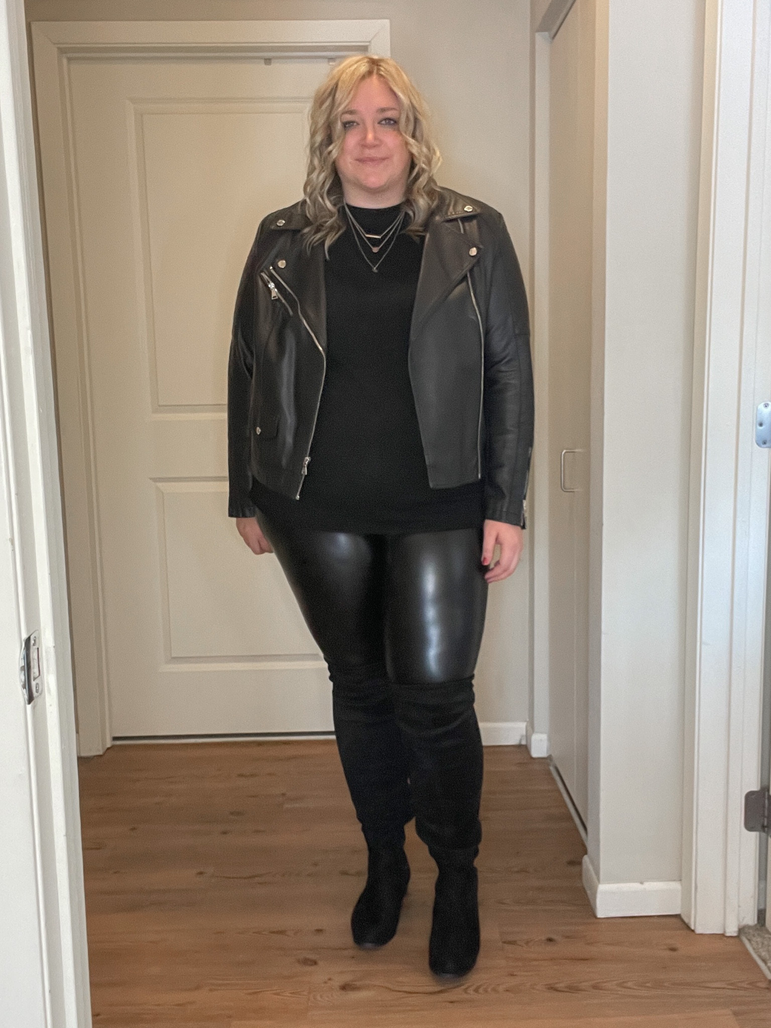 Black faux leather jacket options!

#LTKunder100 #LTKcurves #LTKstyletip