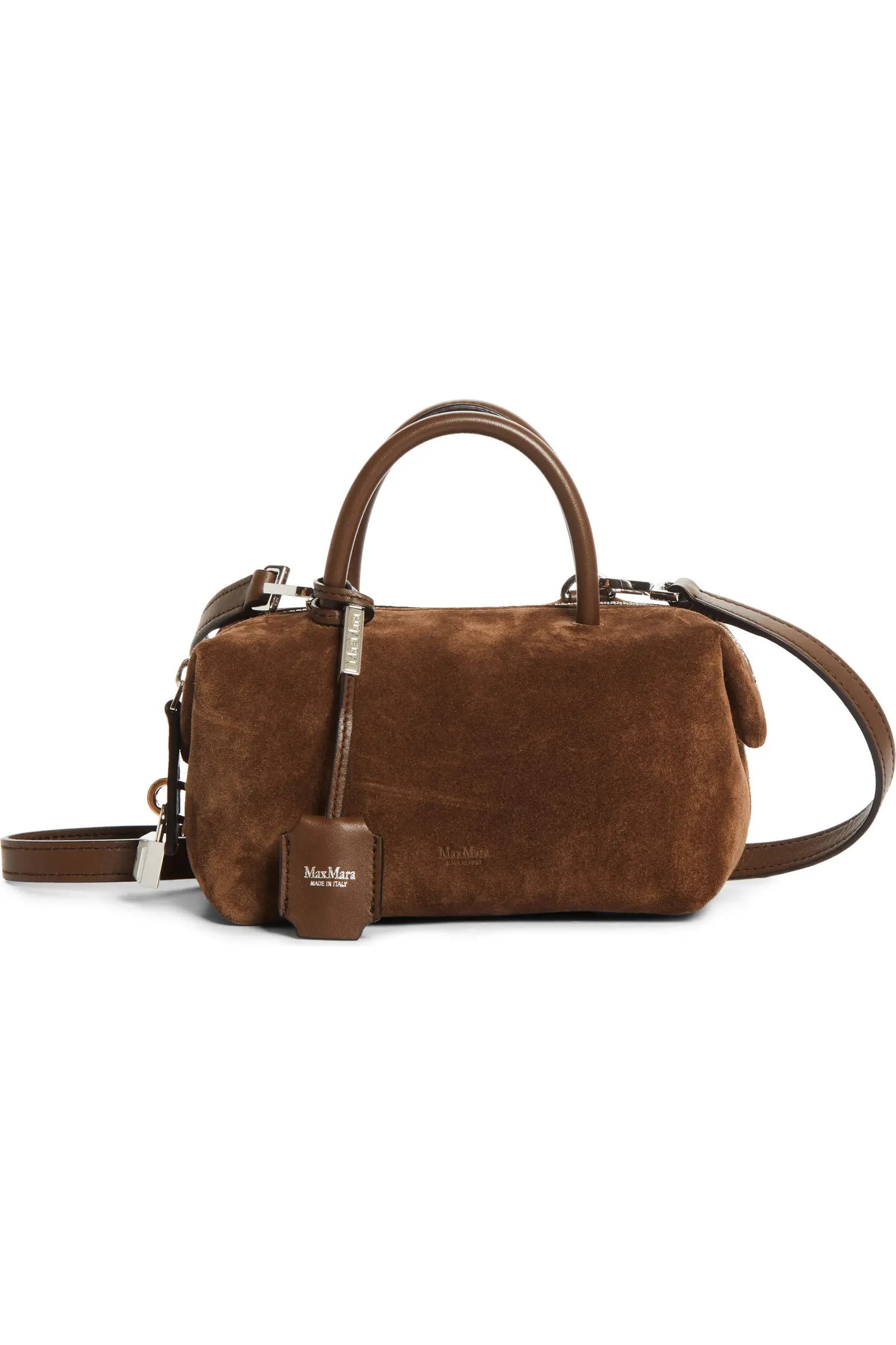 Max Mara Small Boston Suede Top Handle Bag (Women) | Nordstrom | Nordstrom