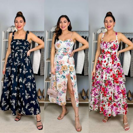 3 floral dresses for spring🩷🌸

Black and white floral maxi dress size small, TTS
White floral print midi dress size small, TTS
Tiered open back floral maxi dress size small, TTS

Spring dress 
Sleep dress 
Maxi dress 
Midi dress 
Vacation dress 
Wedding guest dress 


#LTKstyletip #LTKSeasonal #LTKwedding