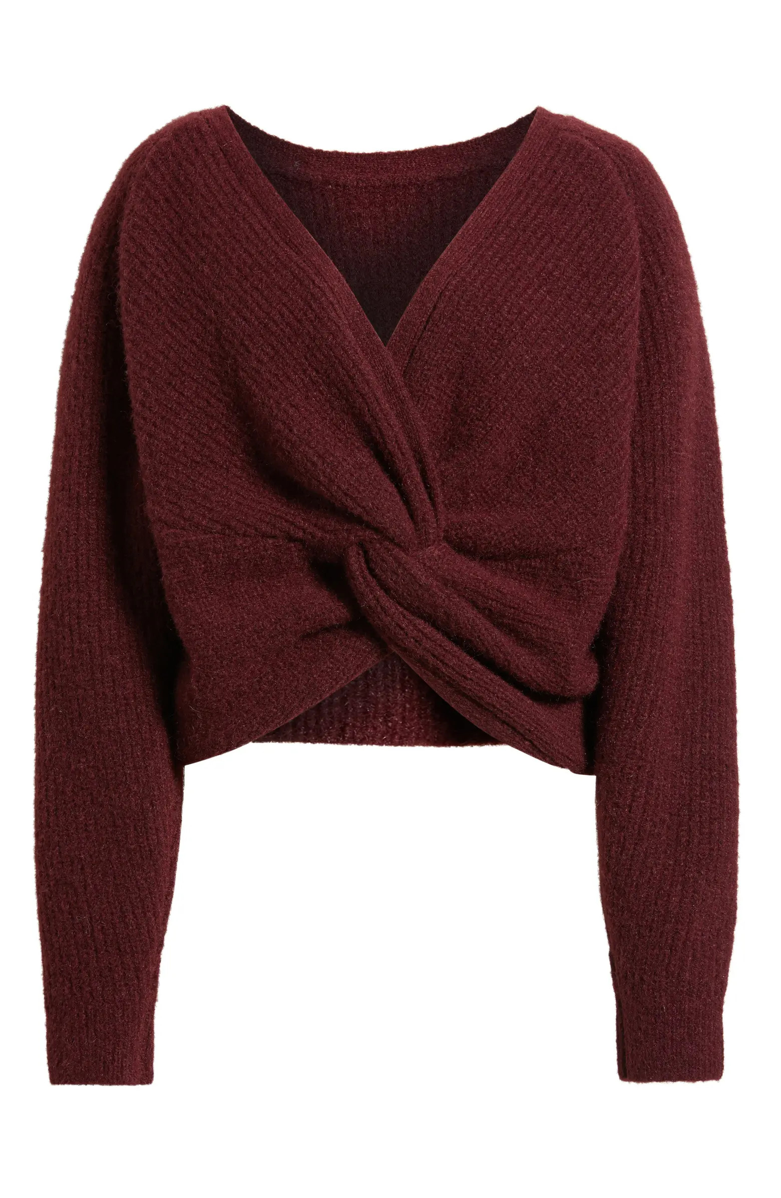 Open Edit Twist Reversible Sweater | Nordstrom | Nordstrom