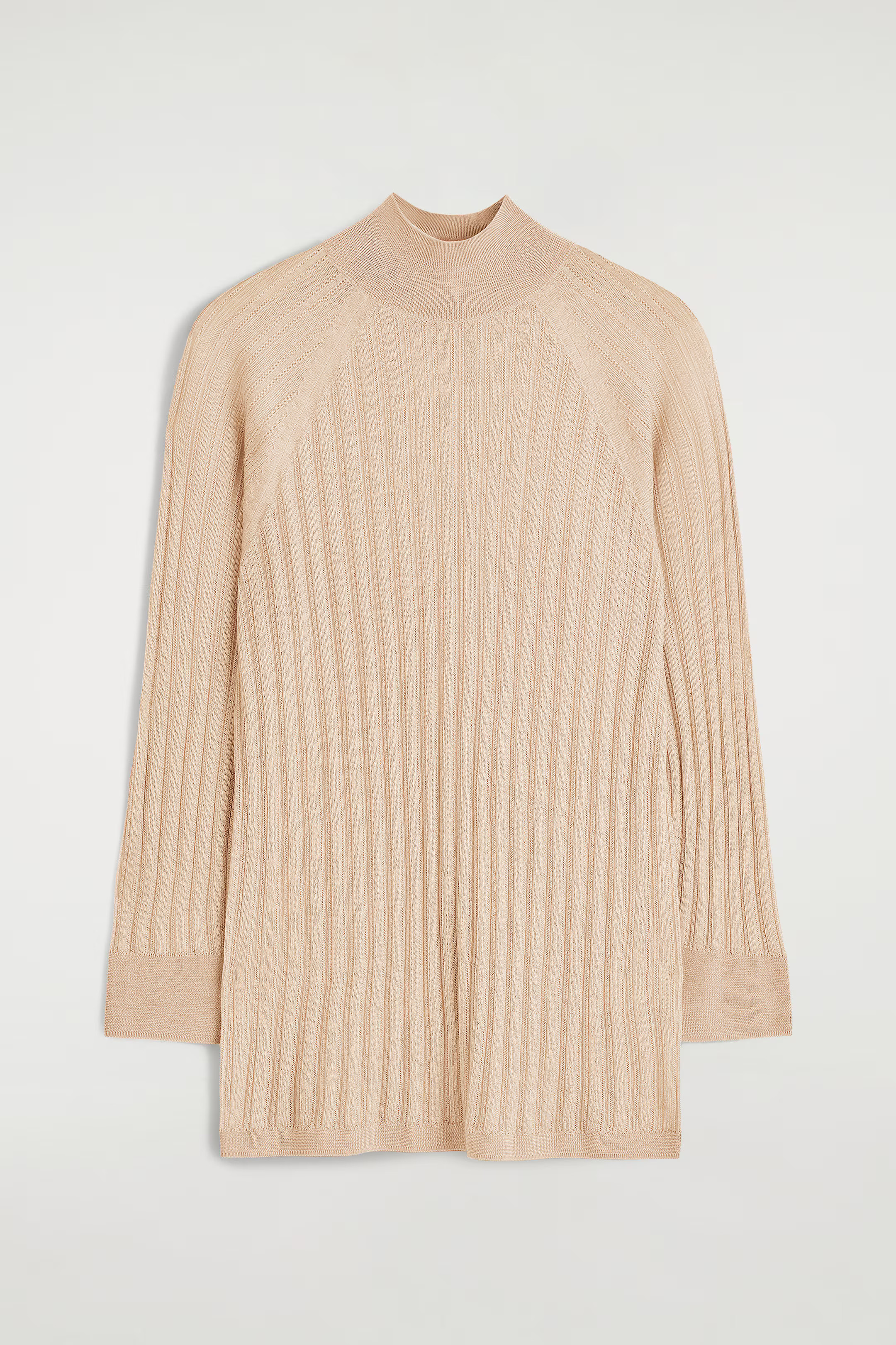 SHEER RIBBED-KNIT TOP - PEACH | COS | COS (EU)