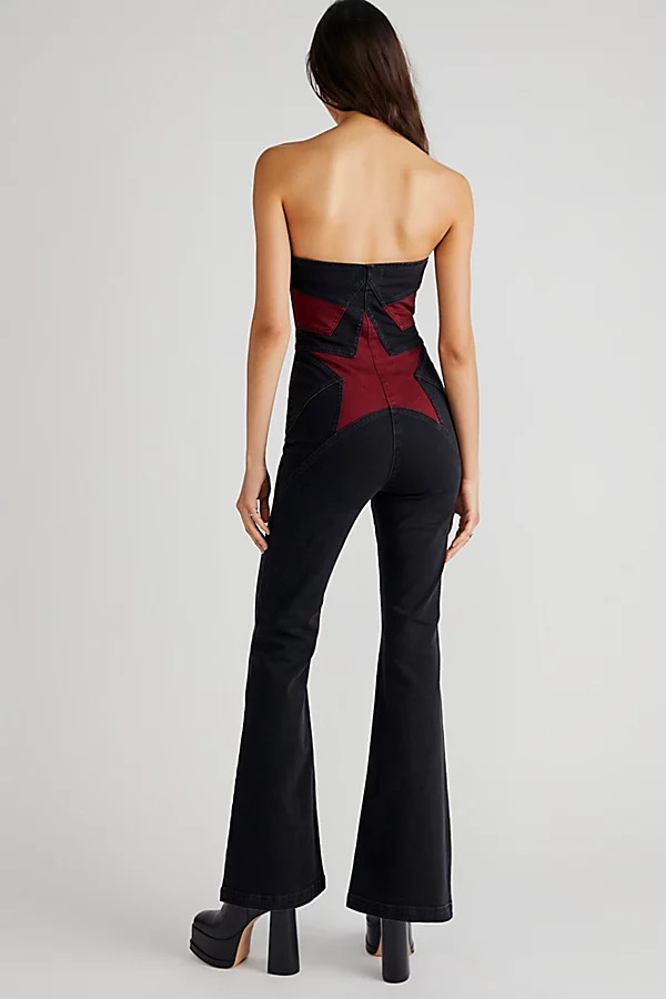 Trinity Flare Jumpsuit by We The Free at Free People, Lunar Eclipse, US 12 | Free People (Global - UK&FR Excluded)