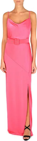Cowl Neck Belted Maxi Dress | Nordstrom