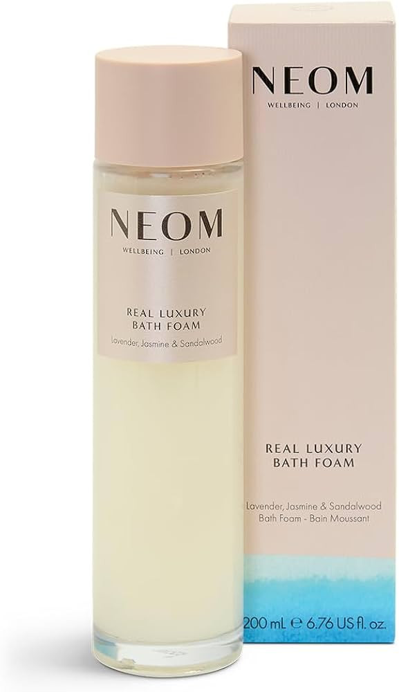NEOM Real Luxury Bath Foam, 6.76 fl oz | Lavender, Jasmine & Rosewood | Coconut & Almond Oil| 100... | Amazon (US)